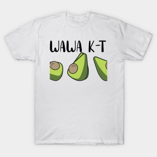 WAWA K-T design abocado T-Shirt